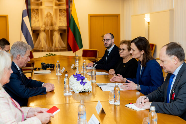 Visit to the Parliament of the Republic of Lithuania and meeting with Speaker Viktorija Čmilytė-Nielsen. Photo: Parliament of the Republic of Lithuania