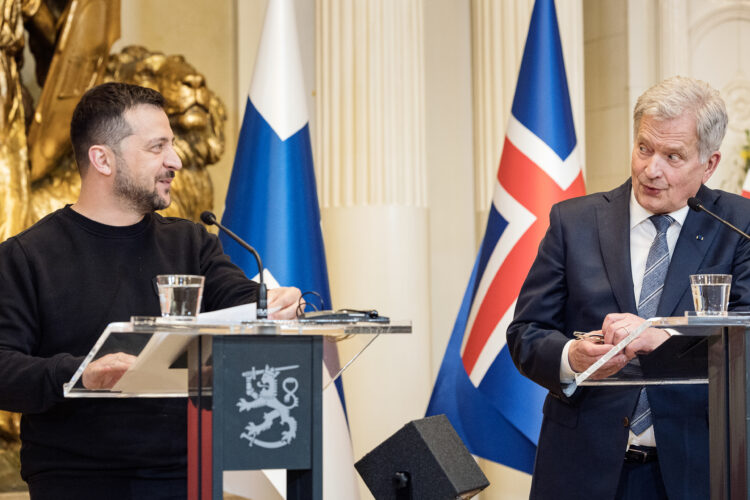 Press conference in the Hall of State on 3 May 2023. Photo: Roni Rekomaa/The Office of the President of the Republic of Finland