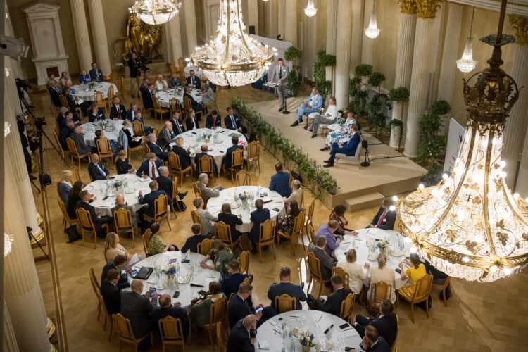 The Kultaranta Talks were exceptionally held in the Presidential Palace in Helsinki due to the renovation of Kultaranta, the President of the Republic of Finland's summer residence in Naantali. Photo: Matti Porre/The Office of the President of the Republic of Finland