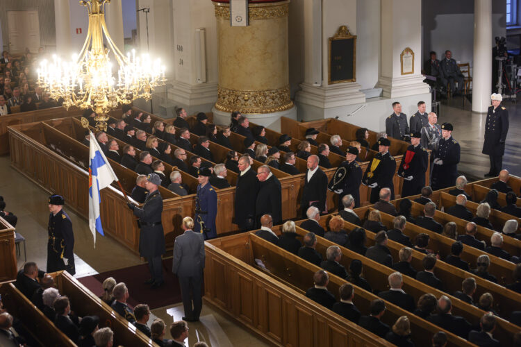 President Martti Ahtisaaris statsbegravning den 10 november 2023. Foto: Matti Porre/Republikens presidents kansli