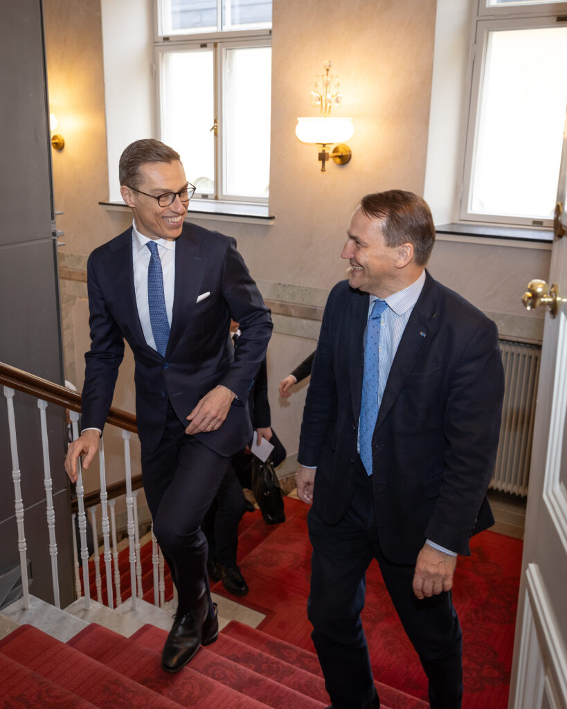Tasavallan presidentti Alexander Stubb tapasi Puolan ulkoministerin