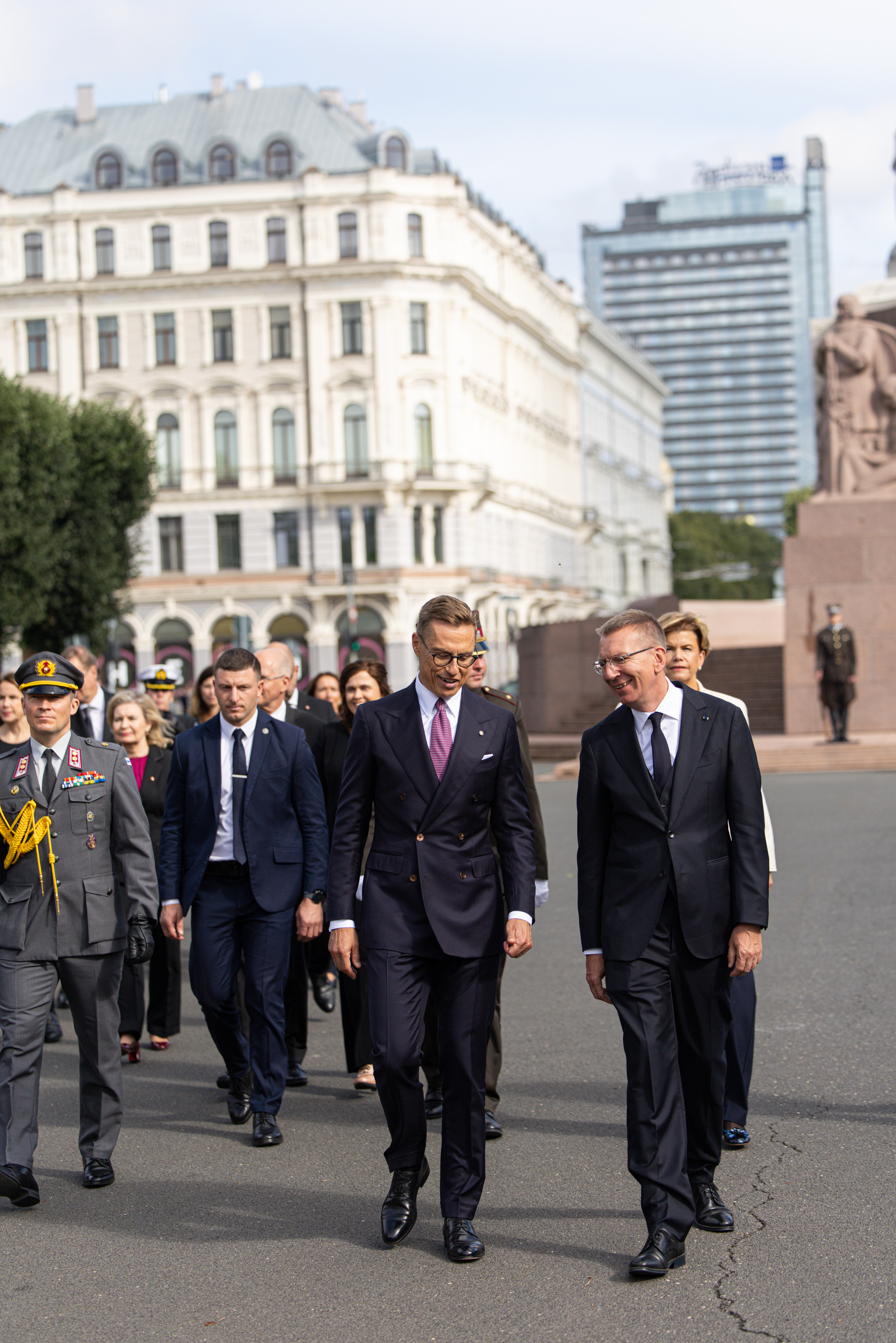 Presidentti Stubb valtiovierailulla Latviassa
