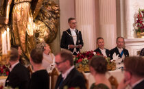 Republikens president Alexander Stubbs tal vid galamiddagen på Presidentens slott i samband med statsbesöket från Island den 7 oktober 2025