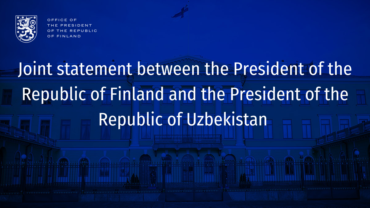 Joint statement between the President of the Republic of Finland and ...