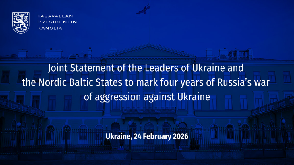Joint Statement of the Leaders of Ukraine and the Nordic Baltic States ...