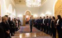 Tasavallan presidentti tapasi kokoomuksen eduskuntaryhmän