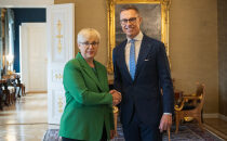 Slovenian presidentti Pirc Musar työvierailulla Suomessa